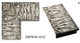 Зеркало настенное в раме Factura Steel textured 44х51 см сталь - изображение 2