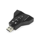 Звуковая карта 7.1 USB QTS-009 Black (16163) - изображение 3