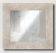 Зеркало настенное в раме Factura Textured beige 50х50 бежевое - изображение 1