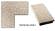 Зеркало настенное в раме Factura Textured beige 50х50 бежевое - изображение 2