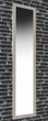 Дзеркало настінне в рамі Factura Steel ripples 45х169 см металік - зображення 1