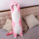 Мягкая игрушка Кот Батон TOPA плюшевый котик обнимашка Розовый 90 см - изображение 1