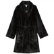 Плюшевый халат Victoria’s Secret Short Cozy Robe Black XS/S Черный - изображение 1