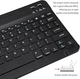 Клавіатура BLACK Bluetooth ультратонка бездротова клавіатура з вбудованою літій-полімерною акумуляторною батареєю для планшета - зображення 4