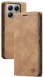 Чехол книжка Caseme с магнитом для Xiaomi 14T коричневый - изображение 1