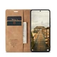 Чехол книжка Caseme с магнитом для Xiaomi 14T коричневый - изображение 5