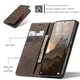 Чехол книжка Caseme с магнитом для Xiaomi 14T кофейный - изображение 6