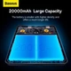 Повербанк Baseus Blade 20000mAh (100W, для ноутбука, Type-C, Type-A, Quick Charge 3.0, LED-дисплей, быстрая зарядка) - Черный - изображение 11