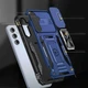 Ударопрочный чехол Camshield Army Ring для Samsung Galaxy A35 / A55 Синий/Navy - изображение 4