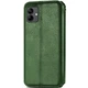 Противоударный кожаный чехол книжка GETMAN Cubic (PU) для Samsung Galaxy A06 Зеленый - изображение 3