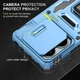 Ударопрочный чехол Camshield Army Ring для Xiaomi Poco X6 Pro Голубой/Light Blue - изображение 2