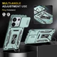 Ударостійкий чохол Camshield Army Ring для Xiaomi Redmi Note 13 4G Зелений/Light Green - зображення 2