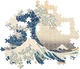 Пазл Clementoni The Great Wave off Hokusai Большая волна возле Канагавы от Кацусики Хокусая 1000 шт.(39707) - изображение 3