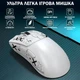 Игровая Мышка Беспроводная Attack Shark X11 22000 DPI PAW3311 с зарядной догстанцией RGB подсветкой Универсальная Белая - изображение 3