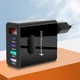 Блок живлення адаптер для швидкого заряджання на 4 порти 45W USB Type-C Швидка зарядка для телефону Samsung/iPhone/iPad Black (50168) - зображення 2