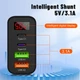 Блок живлення адаптер для швидкого заряджання на 4 порти 45W USB Type-C Швидка зарядка для телефону Samsung/iPhone/iPad Black (50168) - зображення 3