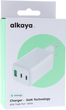 Ładowarka sieciowa alkaya 65W Wall Charger Triple Port White (CR-50008) - obraz 4