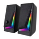 Комп'ютерні колонки DJ MJ-100A Чорні з підсвічуванням RGB. - зображення 3
