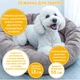 Лежак для животных Funny Animals круглая 55 х 55 х 15 см Бежевый (MC 160401-07) - изображение 3