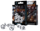 Zestaw kości Q-Workshop Dragons RPG Dice Kit Smoki 7 elementów Biało-czarne (5907814951618) - obraz 1