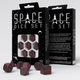 Zestaw kości Q-Workshop Space Dice Kit Kosmiczny Voyager 7 elementów Czerwono-czarne (5907699497256) - obraz 5