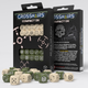 Zestaw kości Q-Workshop Crosshairs Compact D6 RPG Dice Kit Celownik 20 elementów Beżowo-oliwkowy (5907699497348) - obraz 6