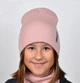Шапка зимняя Arctic ОГ 54-58 на флисе детская/подростковая для девочки 002-Стоун кпудровая - изображение 2