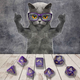 Zestaw kości Q-Workshop Cats Dice Kit Koci Purrito 7 elementów (5907699496570) - obraz 3