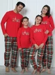 Мужская новогодняя пижама Love -парная пижама для всей семьи 2XL красный - изображение 2
