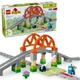 Конструктор LEGO DUPLO Town Дополнительный набор. Железнодорожный мост и пути 42 детали (10426) - изображение 9