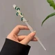 Заколка паличка Анна Ясеницька "Bamboo" біла, 18 см - зображення 1