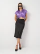 Футболка женская Zara 3019/552 L Фиолетовая (03019552612040) - изображение 3