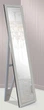 Зеркало напольное в раме Factura с деревянной подставкой Silver small glossy 45х167 серебро - изображение 1