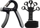 Набор Эспандер кистевой EasyFit Hand Grip 10-40 кг для рук с регулируемой нагрузкой на руки пружинный ручной тренажер EF-1900-Gr Серый (56002133) + Тренажер-эспандер для пальцев рук и кисти EasyFit Spiderweb EF-1901 Черный (56103001) - изображение 1