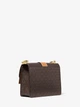 Женская сумка Michael Kors Greenwich Small Color-Block Logo and Saffiano Leather Crossbody Bag (коричневая лого) - изображение 3