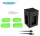 4 аккумулятора (3360 mWh) + зарядная станция Dobe TYX-3610 для геймпадов Microsoft Xbox Series S|X / One с LED-индикацией заряда [466129504] - изображение 4