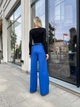 Fashions • Жіночі штани Jasmina Fashions 50-52 електрик (1257-бу) - зображення 7