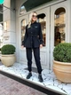 Fashions • Женский вельветовый костюм Лойд Fashions 46-48 черный (1015-бу) - изображение 1