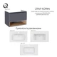 Тумба підвісна Qtap Robin 800х580х500 GRAPHITE/WHITISH OAK QT1374TPВ8002NGWO - изображение 2