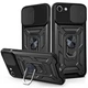 Чехол Fiji Camera Defence для Apple iPhone SE (2020) бампер с защитой камеры и подставкой Black - изображение 1