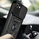 Чехол Fiji Camera Defence для Apple iPhone SE (2020) бампер с защитой камеры и подставкой Black - изображение 2