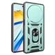 Чехол Fiji Camera Defence для Xiaomi Redmi 14C бампер с защитой камеры и подставкой Green - изображение 2