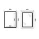 Зеркало Qtap Cardinal 600х800 с LED-подсветкой Touch, с антизапотеванием, с диммером, рег. темп. цвета (3000-6500K) Reverse QT0478C6080 - изображение 2