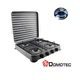 Плита газова портативна на 4 конфорки Domotec MS-6604 з кришкою сіра - зображення 2