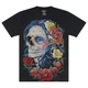 Футболка Muerte and Roses (blue hair) (3D, світиться в темряві) (Rock Chang, 3D-Special Effects-The Absolute collections-glow in the dark), Розмір L - изображение 1