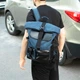 Городской рюкзак RollTop синий для ноутбука на 20-25 литров РоллТоп Rytm для путешествий - изображение 10
