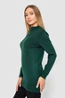 Светр жіночий однотонний колір зелений one size 244R5550 - зображення 3