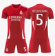 Форма футбольная детская Bellingham №5 Реал Мадрид (Real Madrid) 2025, р.20 рост- 115-125 (червона) - изображение 2