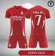 Форма футбольная детская Vini jr. №7 Реал Мадрид (Real Madrid) 2025, р.20 рост- 115-125 (червона) - изображение 1