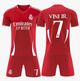 Форма футбольная детская Vini jr. №7 Реал Мадрид (Real Madrid) 2025, р.20 рост- 115-125 (червона) - изображение 2